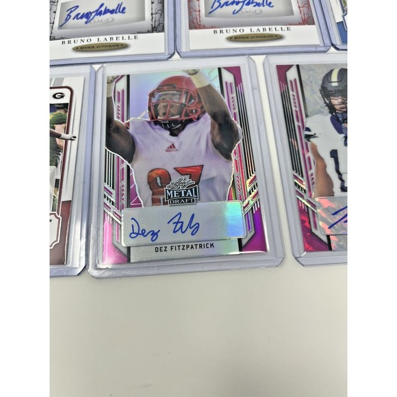 Lot of 7 College Football Stars Red Zone Ticket, College Ticket, Leaf Metal - Picture 3 of 12